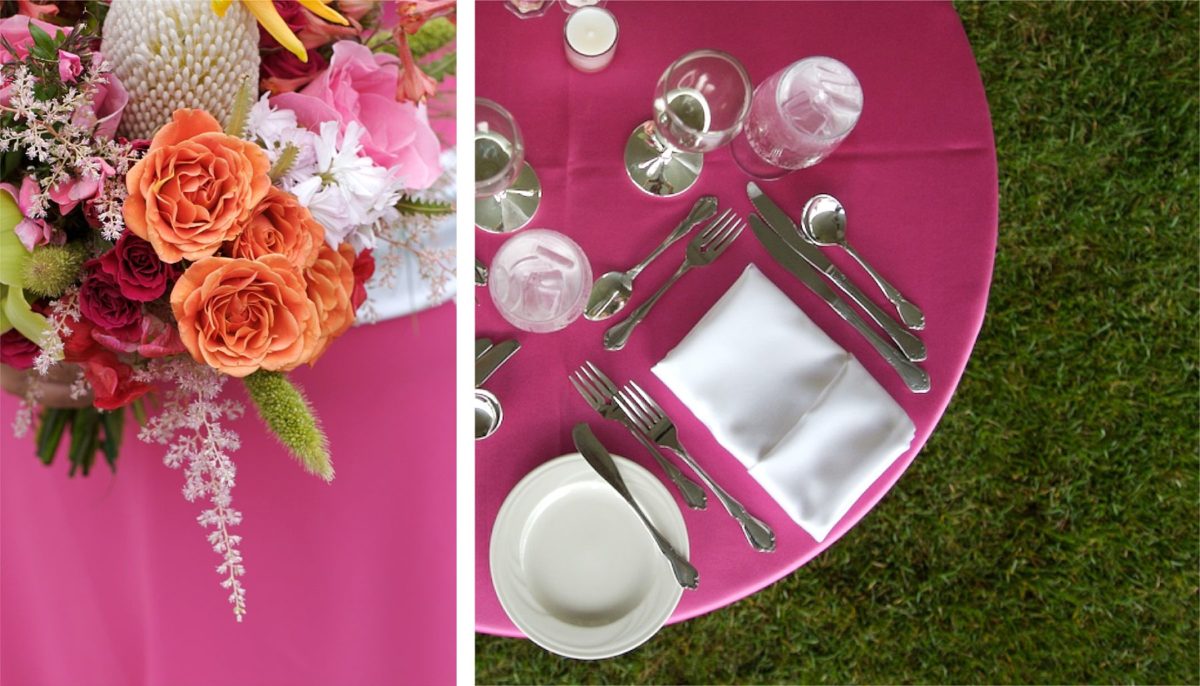  pink table setting